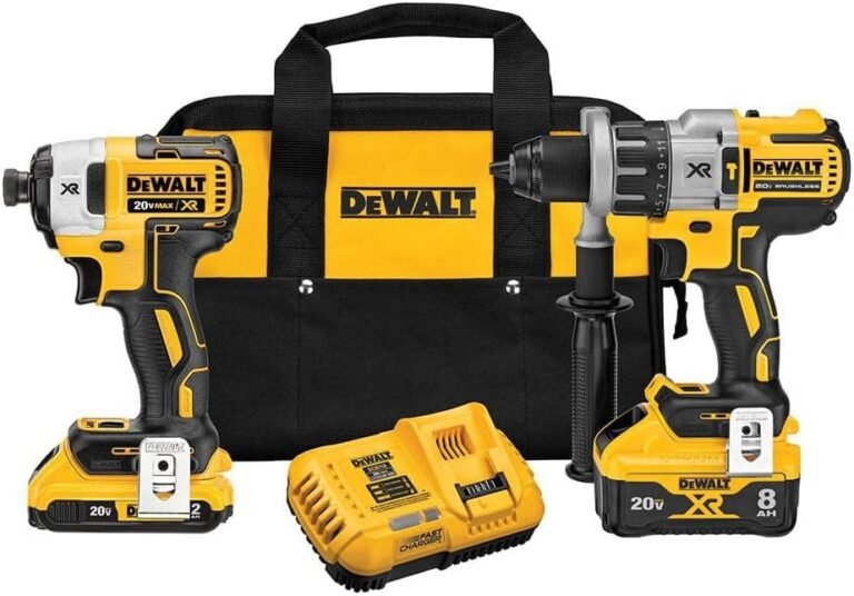 DEWALT 20V MAX XR Cordless Drill Combo Kit, Hammer Drill & Impact Driver with Battery and Charger Included, Power Detect Technology (DCK299D1W1) 5 1 3 HomieReviews