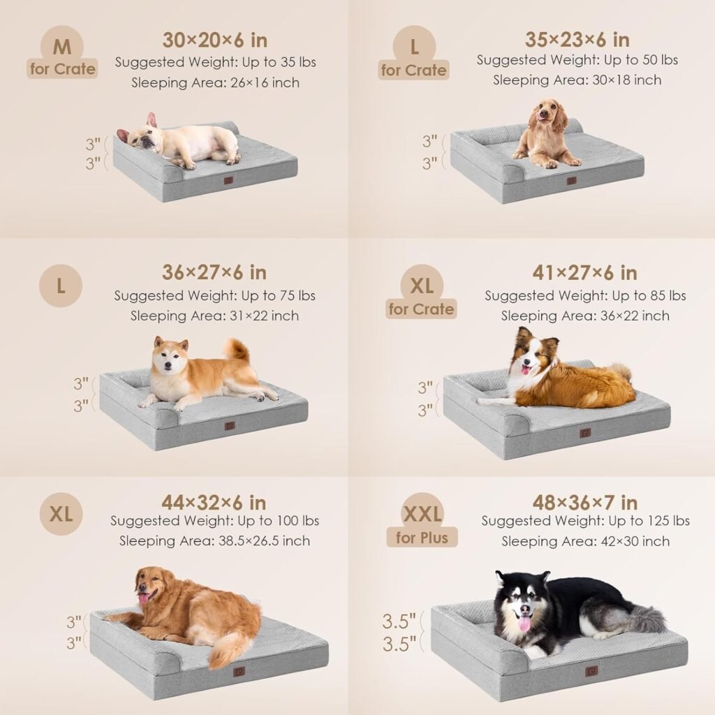 EHEYCIGA Orthopedic Dog Bed