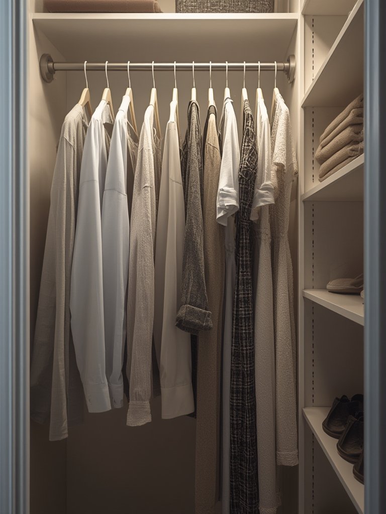 closet organizer in action